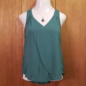 Flowy jade green colored tank